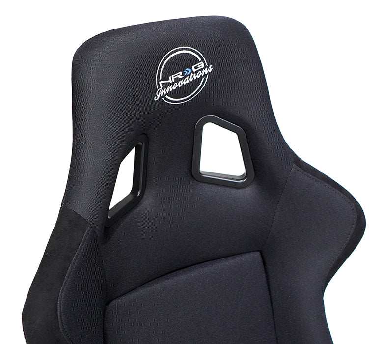 NRG Innovations - FRP Bucket Seat - XLarge - Black/Black Back - FRP-304BK-NRG - NextGen Tuning