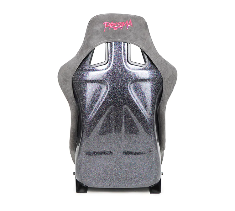 NRG Innovations - FRP Bucket Seat Prisma Edition - Large - Gun Metal/Mix Sparkled Back - NextGen Tuning