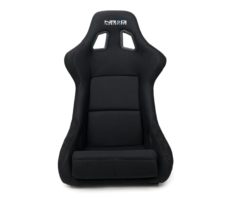 NRG Innovations - Carbon Fiber Bucket Seat - Large - Black/Red Carbon Fiber Back - RSC-302CF/RD - NextGen Tuning