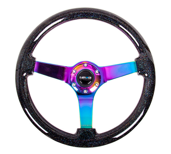 NRG Innovations - Reinforced Series Steering Wheel - Galaxy Wood - Neo