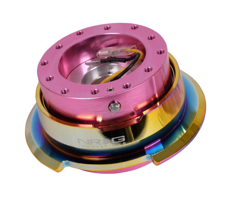NRG Innovations - Gen 2.8 Quick Release - Pink Body / Neochrome Ring - NextGen Tuning