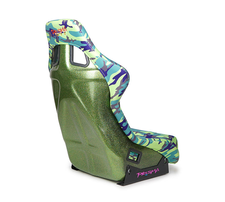 NRG Innovations - FRP Bucket Seat GIJ Edition - Medium - Green Camo Print/Green Pearlized Back - NextGen Tuning