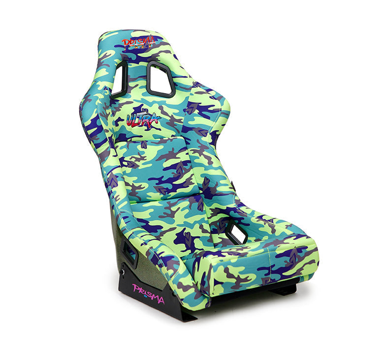 NRG Innovations - FRP Bucket Seat GIJ Edition - Medium - Green Camo Print/Green Pearlized Back - FRP-303-GIJ - NextGen Tuning