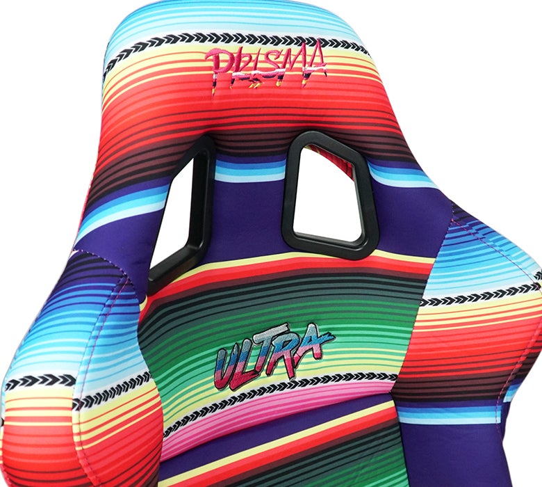 NRG Innovations - FRP Bucket Seat Mexicali Edition - Medium - Serape Print/Red Pearlized Back - FRP-303-MEXICALI - NextGen Tuning