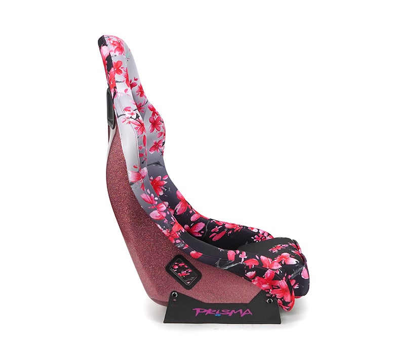 NRG Innovations - FRP Bucket Seat Sakura Edition - Medium - Japanese Cherry Blossom/Pink Pearlized Back - FRP-303-SAKURA - NextGen Tuning