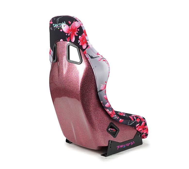 NRG Innovations - FRP Bucket Seat Sakura Edition - Medium - Japanese Cherry Blossom/Pink Pearlized Back - FRP-303-SAKURA - NextGen Tuning