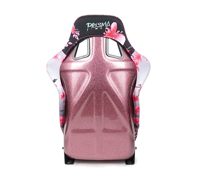NRG Innovations - FRP Bucket Seat Sakura Edition - Large - Japanese Cherry Blossom/Pink Pearlized Back - NextGen Tuning