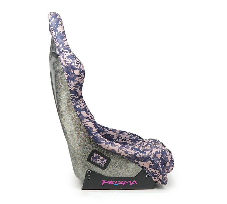 NRG Innovations - FRP Bucket Seat Storm Edition - Medium - Gray Digital Camo Print/Gray Sparkled Back - FRP-303-STORM - NextGen Tuning