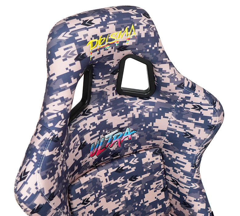 NRG Innovations - FRP Bucket Seat Storm Edition - Medium - Gray Digital Camo Print/Gray Sparkled Back - FRP-303-STORM - NextGen Tuning