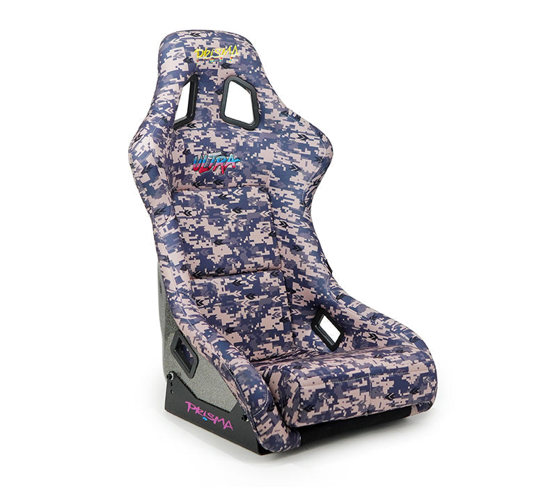 NRG Innovations - FRP Bucket Seat Storm Edition - Medium - Gray Digital Camo Print/Gray Sparkled Back - FRP-303-STORM - NextGen Tuning