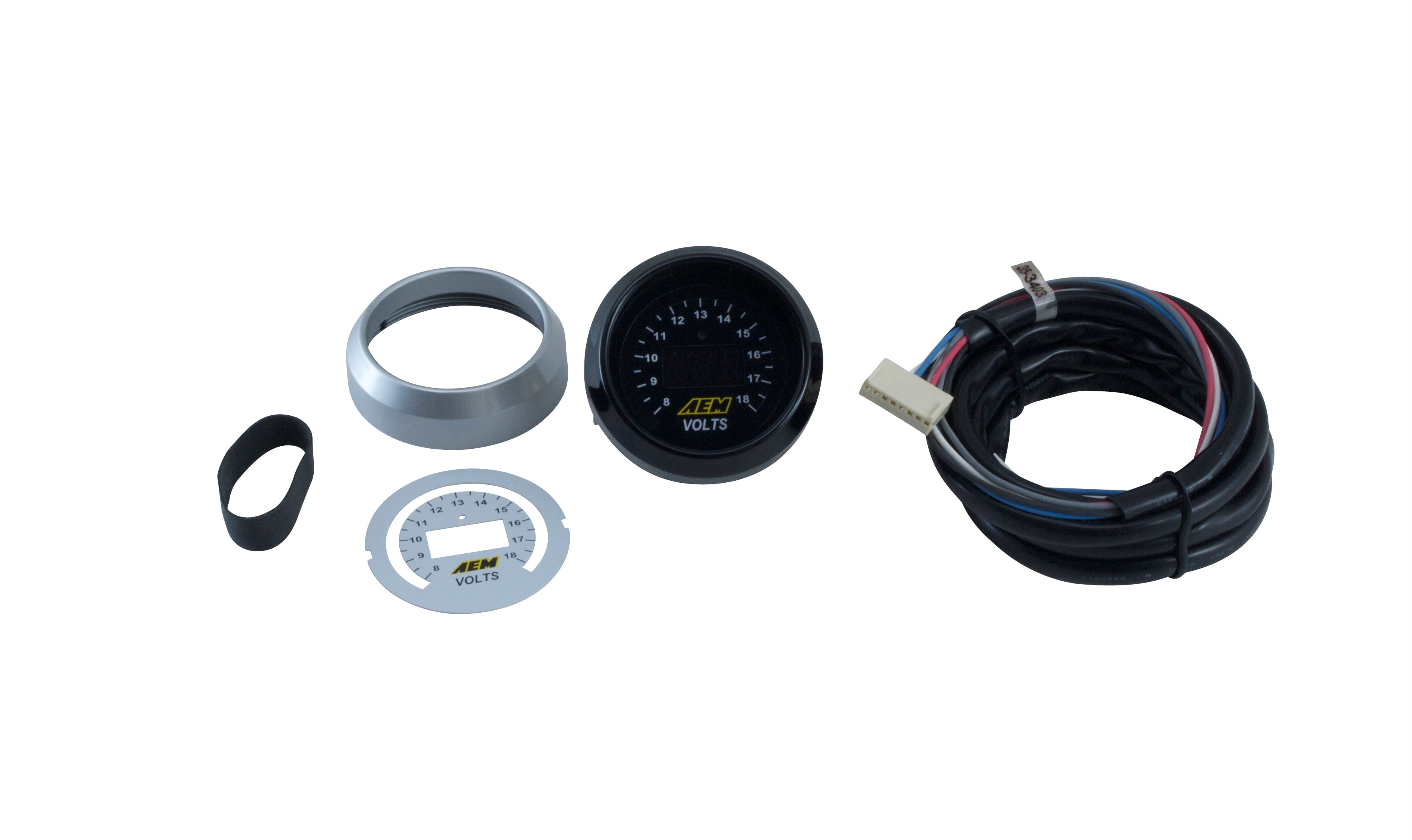 AEM Electronics - Voltmeter Digital Gauge - 8-18V - 52mm - NextGen Tuning