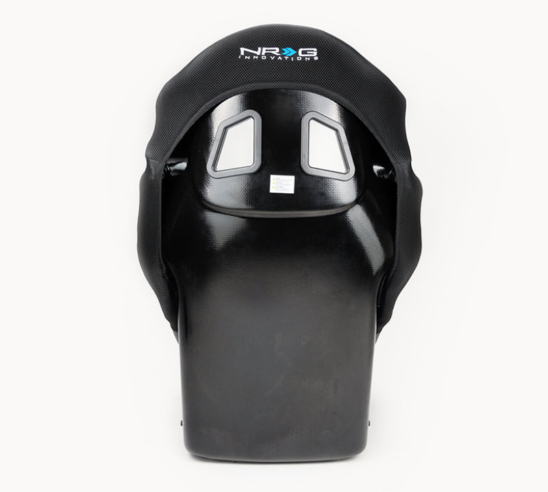 NRG Innovations - FRP FIA Competition Bucket Seat with Halos - Medium - Black/Black Back - FRP-RS600M - NextGen Tuning