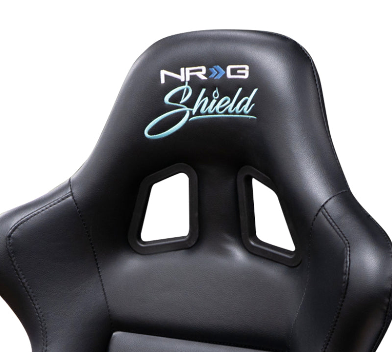 NRG Innovations - FRP Vinyl Water Resistant Bucket Seat - Medium - Black/Black Back - FRP-310-SHIELD - NextGen Tuning