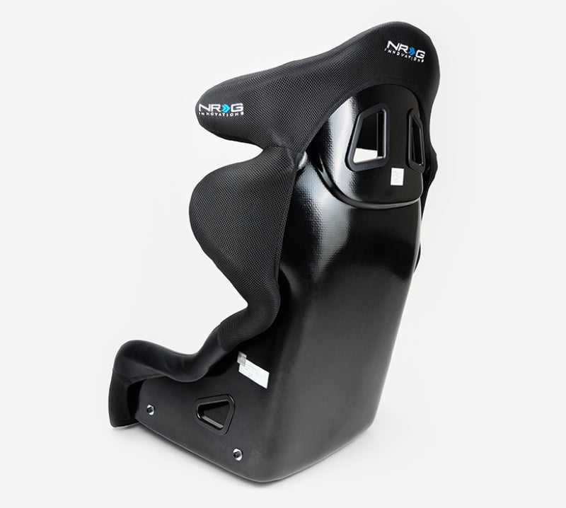 NRG Innovations - FRP FIA Competition Bucket Seat with Halos - Medium - Black/Black Back - FRP-RS600M - NextGen Tuning