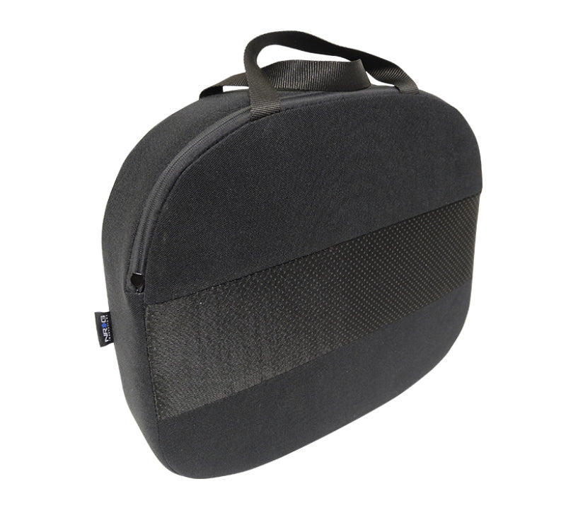 NRG Innovations - Racing Seat Cushion - One Piece Memory Foam Nylon Black w/ White Stitching - NextGen Tuning