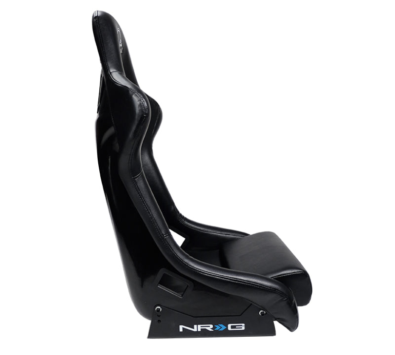 NRG Innovations - FRP Vinyl Water Resistant Bucket Seat - Medium - Black/Black Back - FRP-310GY-SHIELD - NextGen Tuning