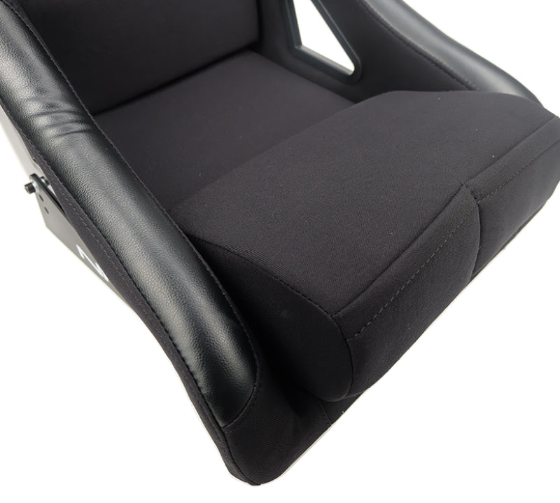 NRG Innovations - FRP Street/Track Style Bucket Seat - Medium - Black/Black Back - FRP-330 - NextGen Tuning