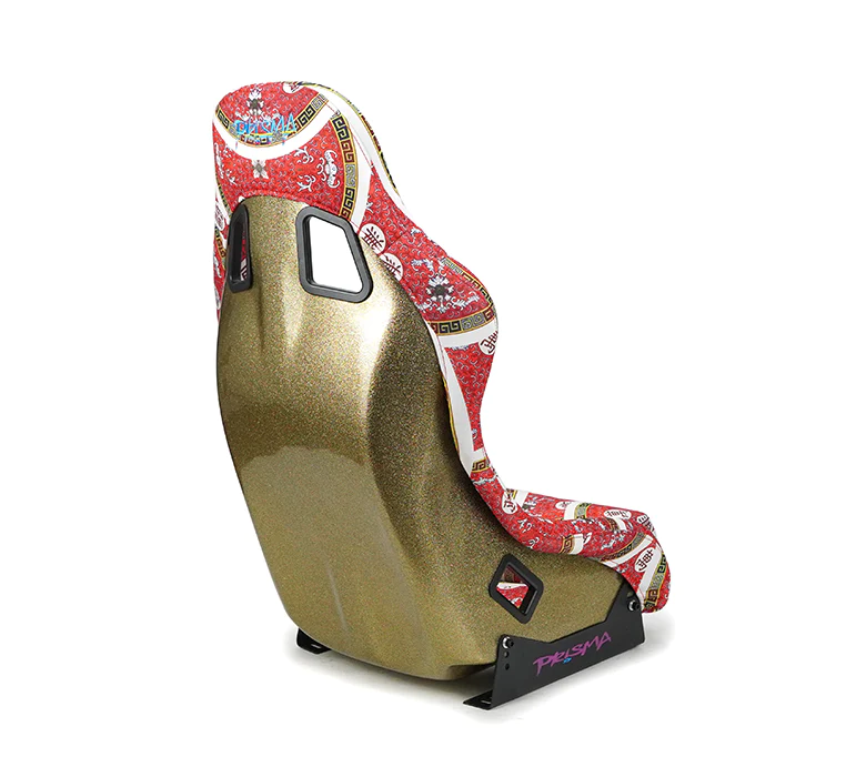 NRG Innovations - FRP Bucket Seat Dynasty Edition - Medium - Oriental Longivity Plate/Gold Pearlized Back - FRP-303-DYNASTY - NextGen Tuning