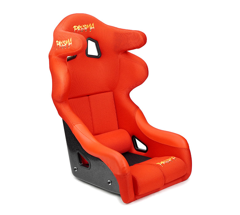 NRG Innovations - FRP FIA Competition Bucket Seat with Halo Prisma Edition - Large - Red/Black Sparkled Back - FRP-RS600M-RD-PRISMA - NextGen Tuning