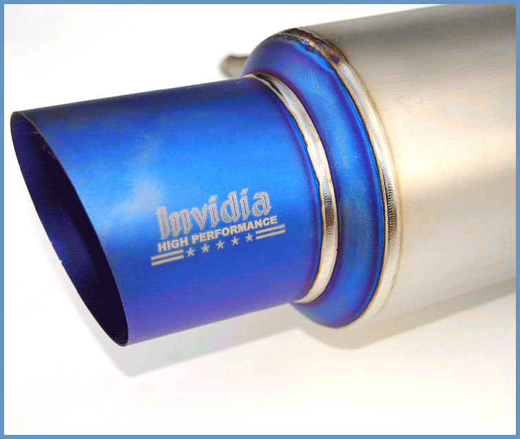 Invidia - Full Titanium N1 Racing Catback Exhaust - Blue Tip - HS02SW1TRG - NextGen Tuning