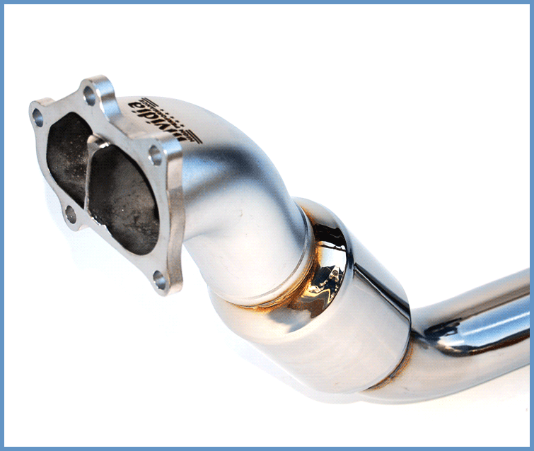Invidia - Downpipe w/Divoriced Wastegate & High Flow Cat - Automatic Transmission Only - HS05SLADPC - NextGen Tuning