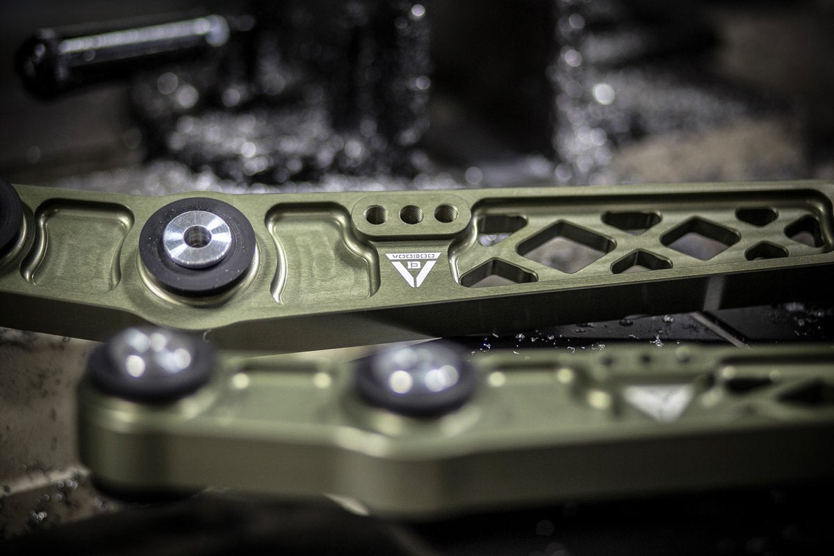 Voodoo13 - Rear Lower Control Arms - Hard Green - LOHN-0200HG - NextGen Tuning