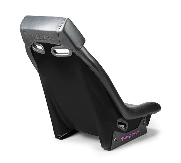 NRG Innovations x Prisma Lab - FRP GT Midnight Bucket Seat - Black Leather/Black Stitch/Black Midnight Back - NextGen Tuning