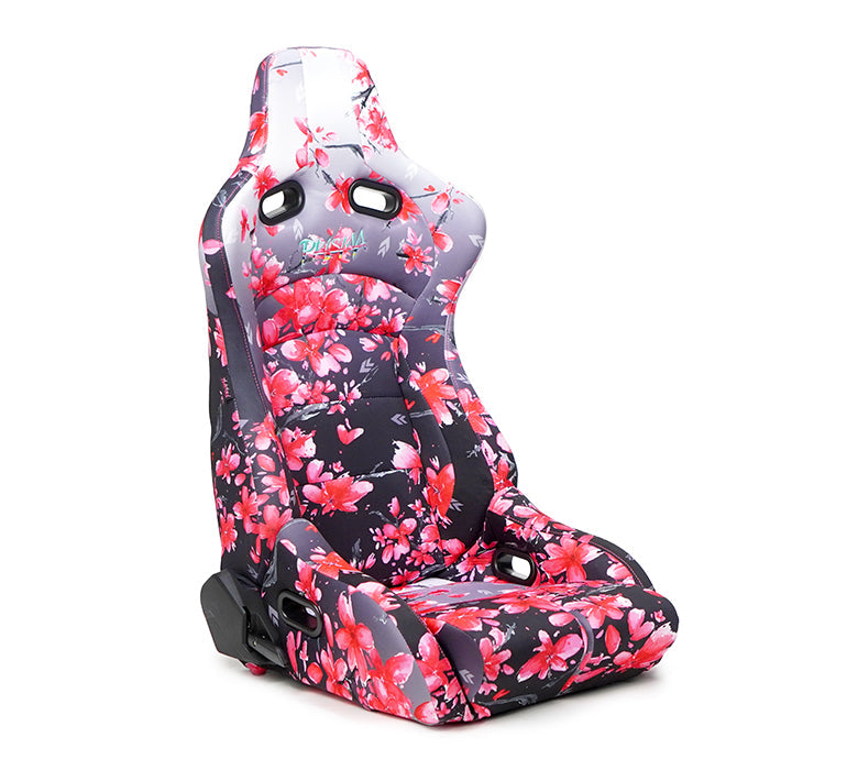 NRG Innovations - Reclining Bucket Seats Sakura Edition - Japanese Cherry Blossom - Pair - RSC-710 L/R- SAKURA - NextGen Tuning
