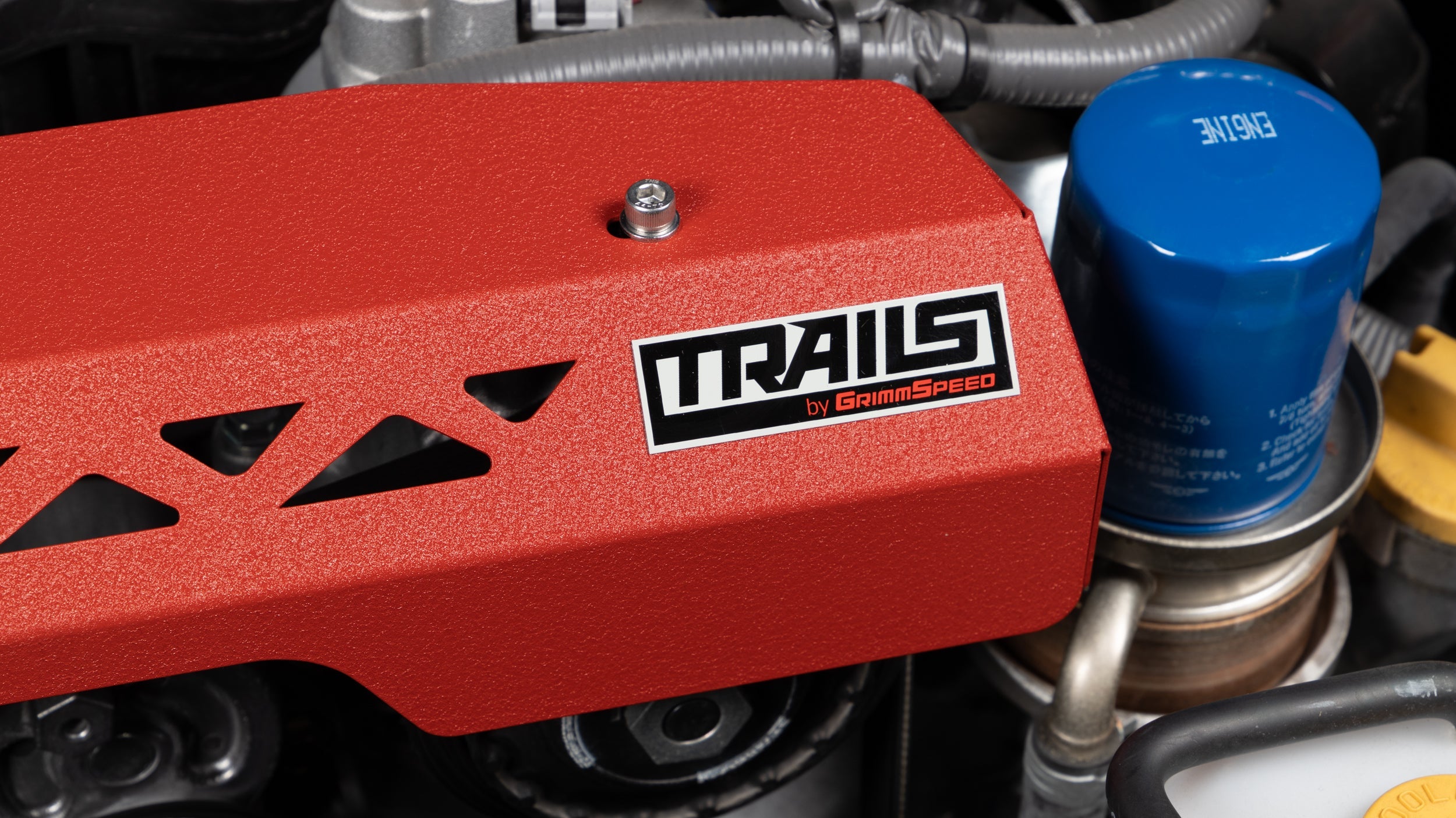 GrimmSpeed - TRAILS Pulley Cover - Red - TBG114019.2 - NextGen Tuning