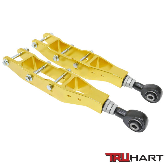 TruHart - Rear Lower Control Arms - Adjustable - Anodized Gold - TH-S108-GO