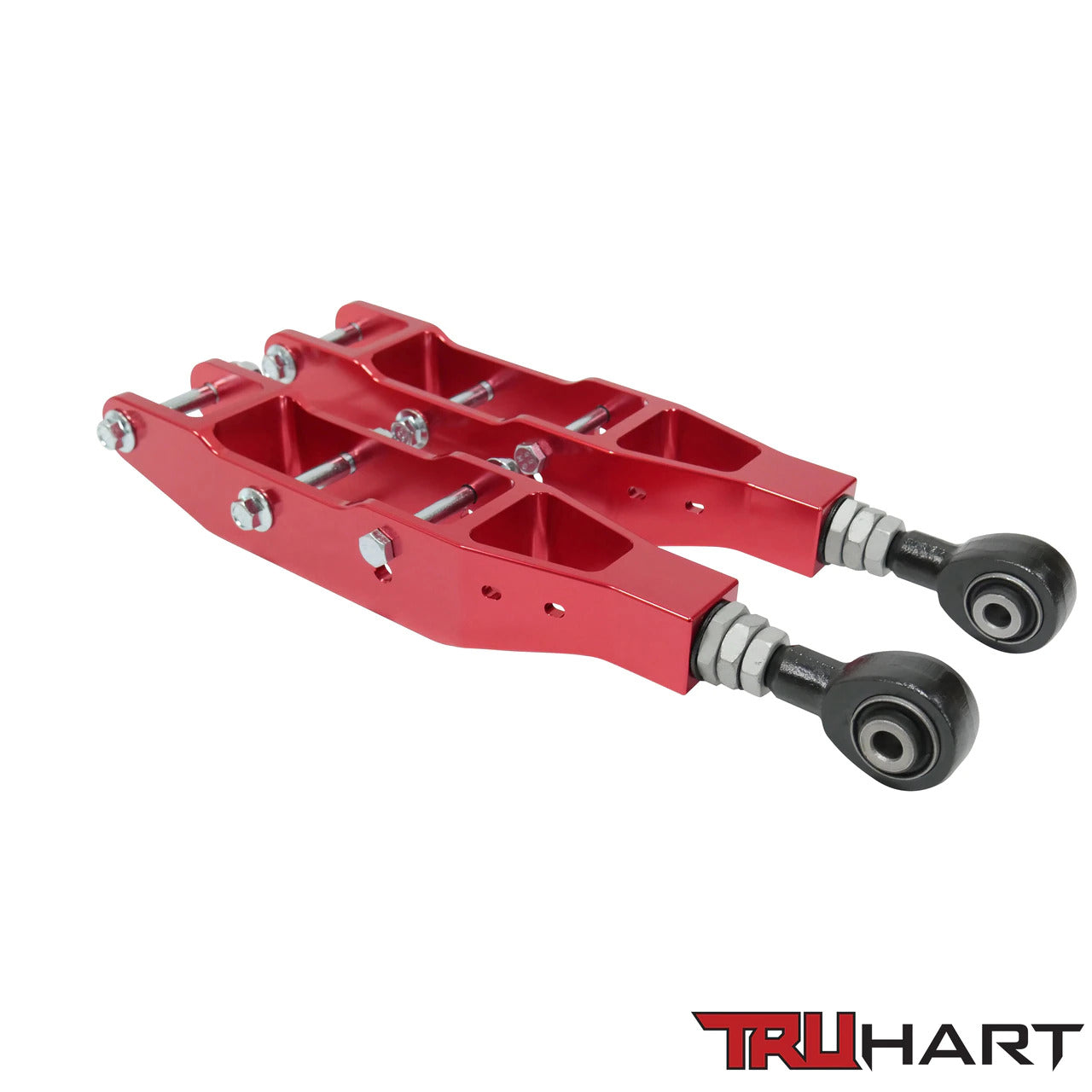 TruHart - Rear Lower Control Arms - Adjustable - Anodized Red - TH-S108-RE