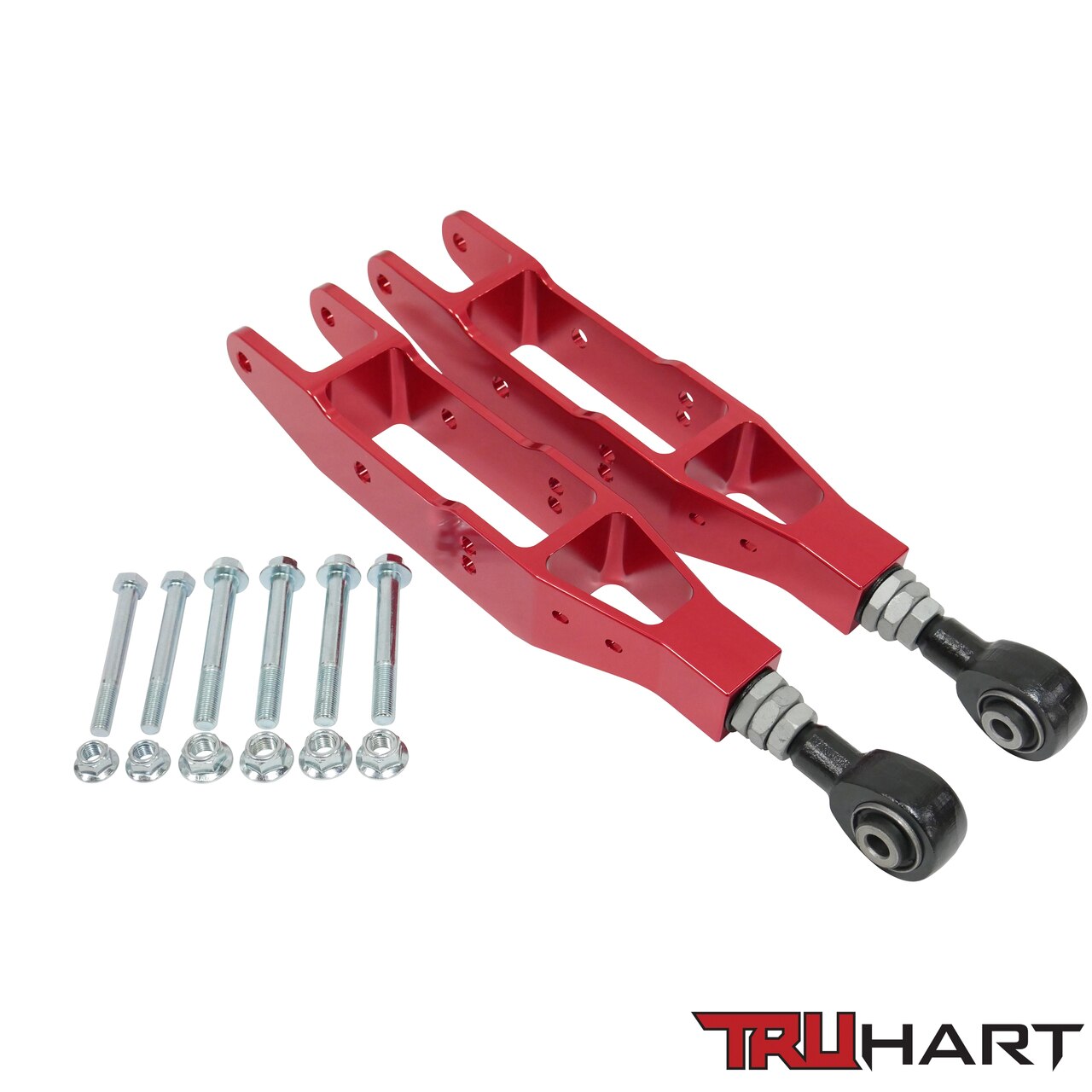 TruHart - Rear Lower Control Arms - Adjustable - Anodized Red - TH-S108-RE - NextGen Tuning