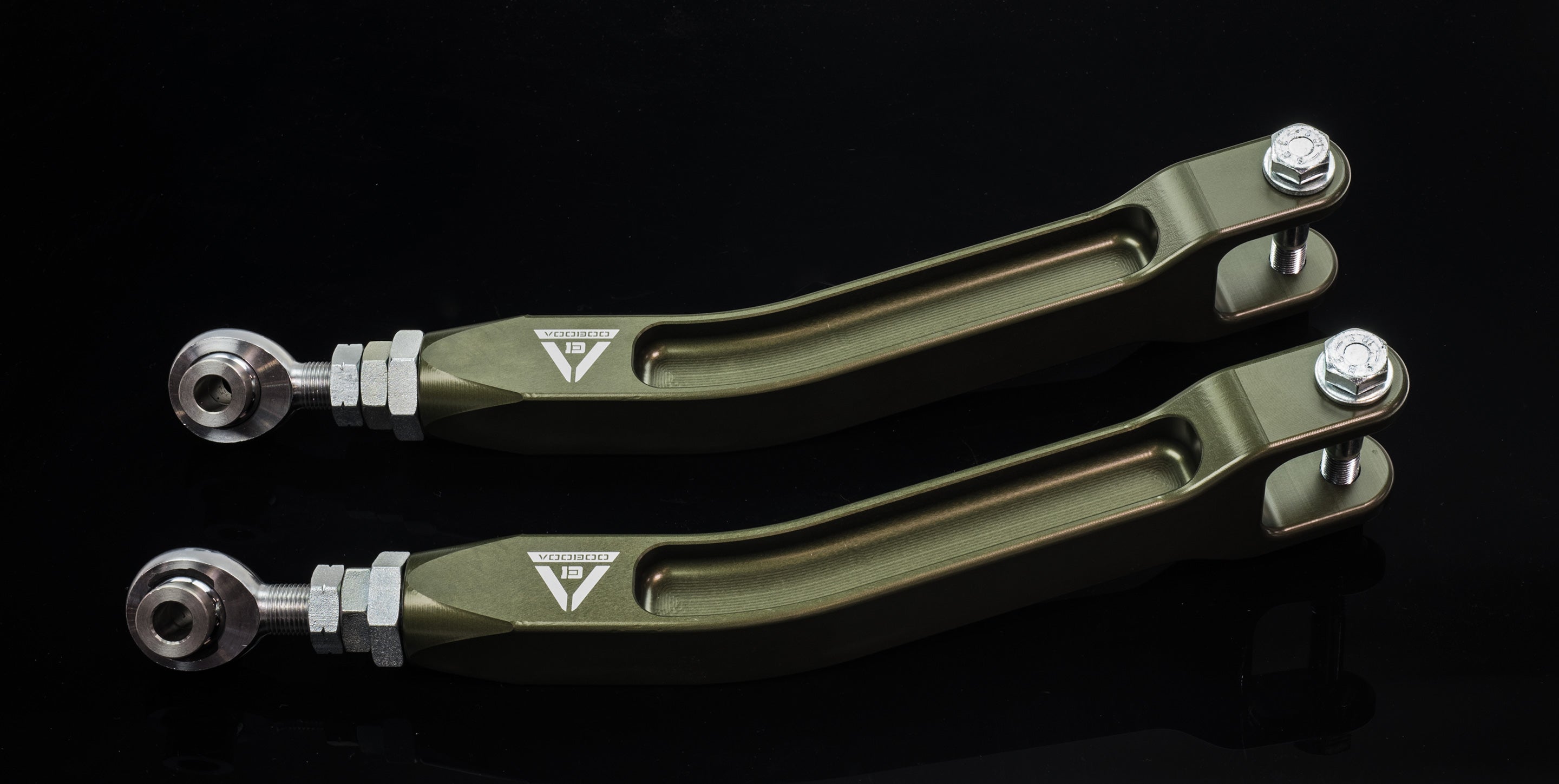 Voodoo13 - High Clearance Rear Toe Arms - Hard Green - TONS-0201HG - NextGen Tuning