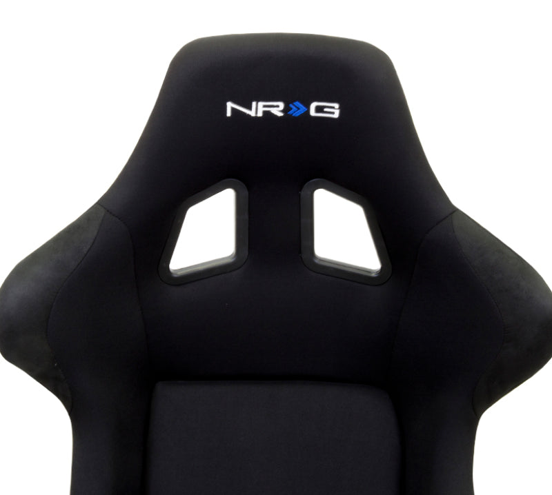 NRG Innovations - FRP with Carbon Fiber Bucket Seat - Medium - Black/Black Carbon Fiber Back - RSC-310 - NextGen Tuning