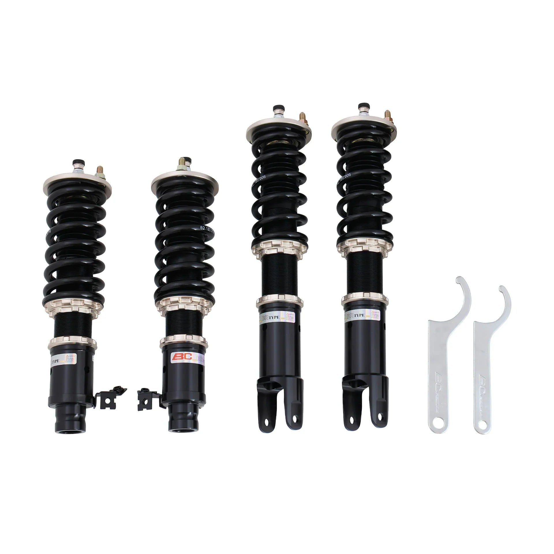 BC Racing BR Series Coilovers with Rear Fork Lower Mounts - 1994-2001 Acura Integra  | 1992-1995 Honda Civic - A-02-BR