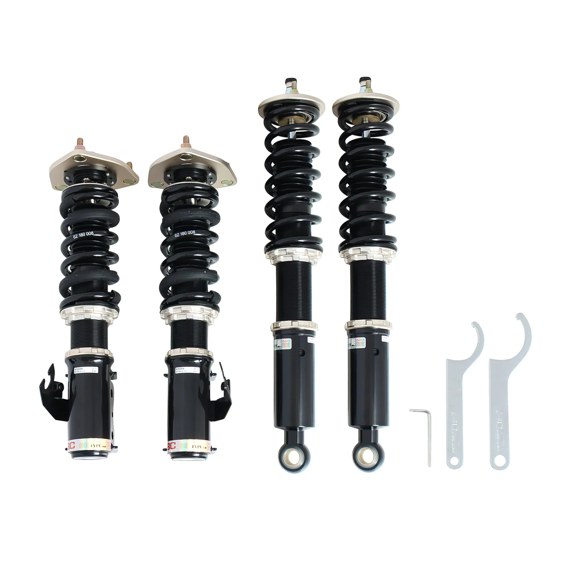 BC Racing BR Series Coilovers - 1989-1994 Nissan 240SX - D-12-BR
