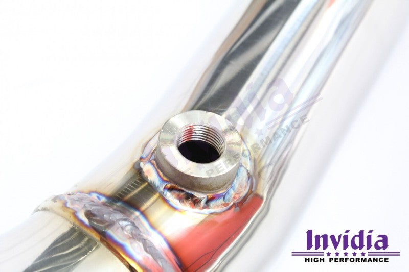 Invidia - Downpipe w/Lower Mounted High Flow Cat & 2 Extra Bungs - Manual Transmission Only - HS15SWMDOCB - NextGen Tuning