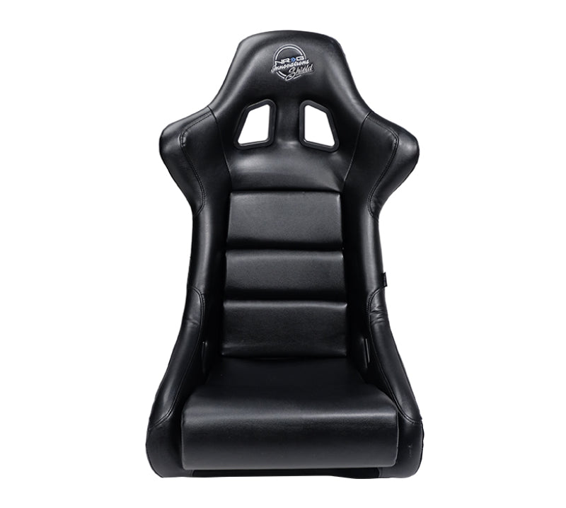 NRG Innovations - FRP Vinyl Water Resistant Bucket Seat - Medium - Black/Black Back - FRP-310GY-SHIELD - NextGen Tuning