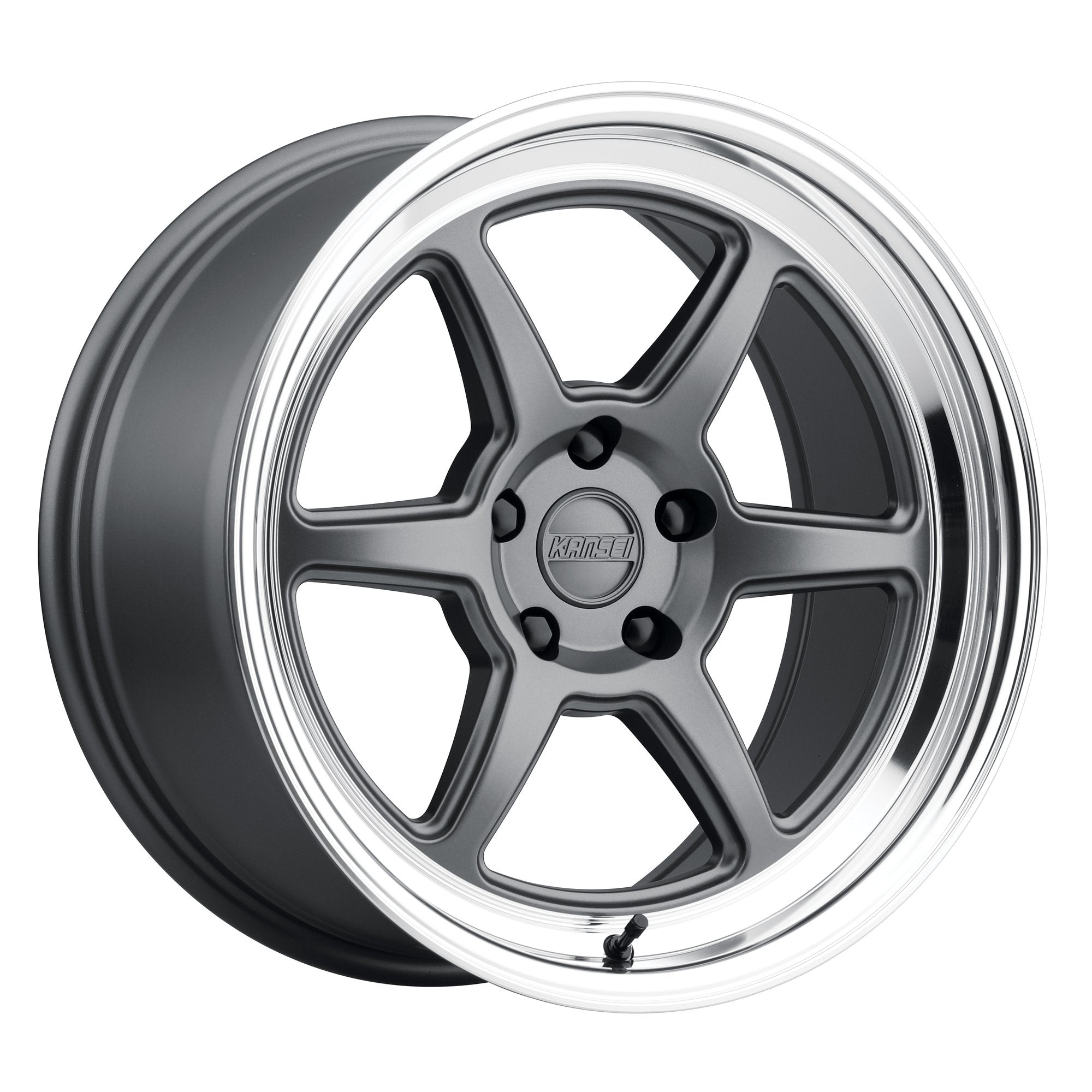 Kansei - Roku Wheel - 18x10.5 +12mm - 5x108 - Matte Gray w/Machined Lip - NextGen Tuning