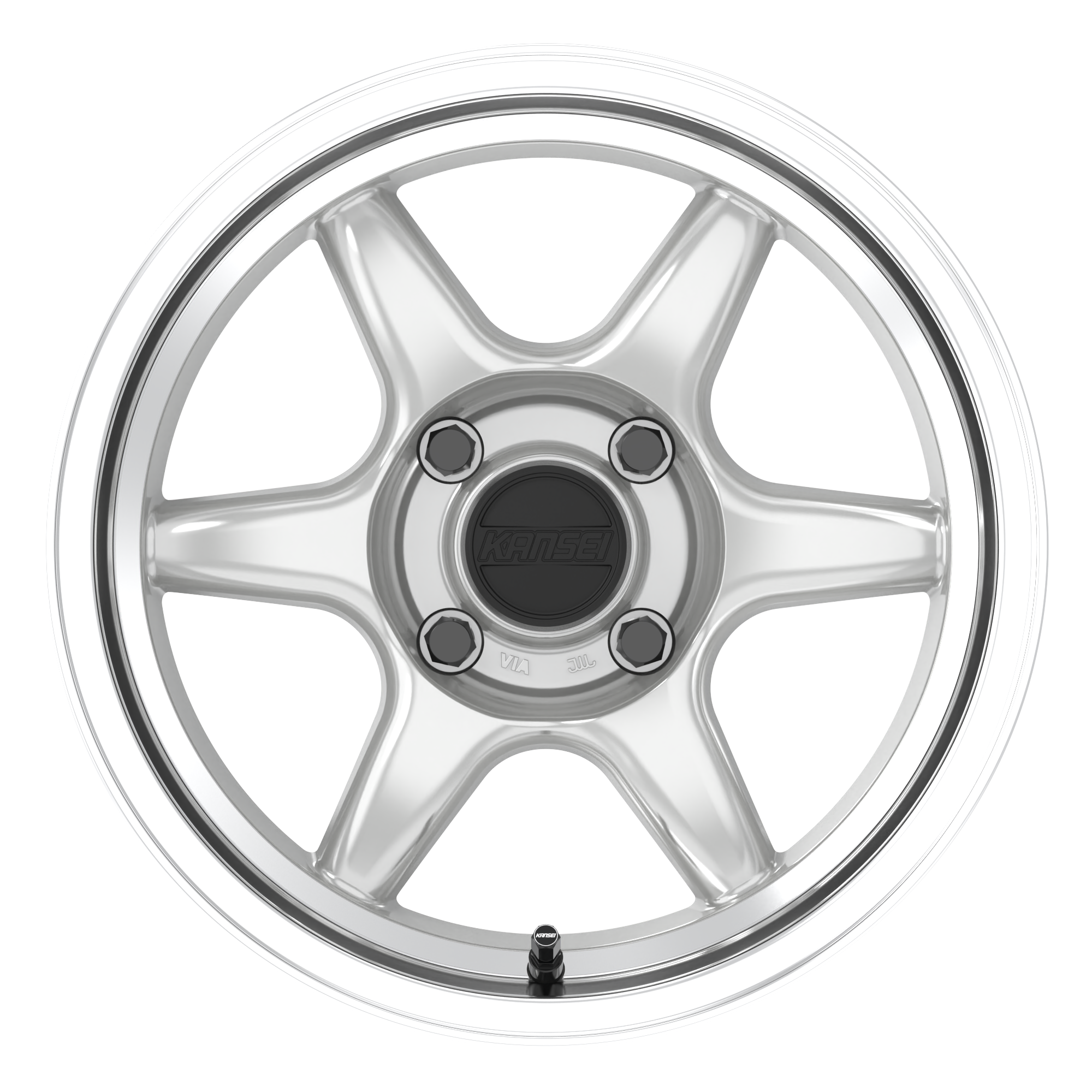 Kansei - Tandem Wheel - 15x7 0mm - 4x114.3 - Hyper Silver - NextGen Tuning